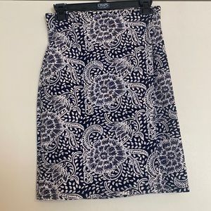 Navy Pencil Skirt